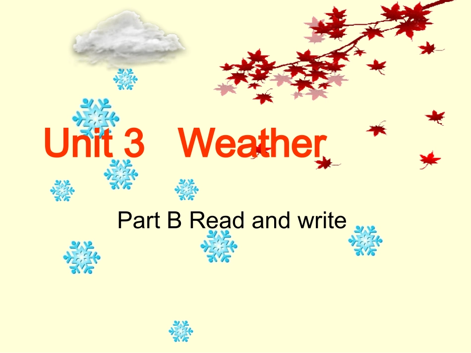 小学英语_天气课件2_第1页