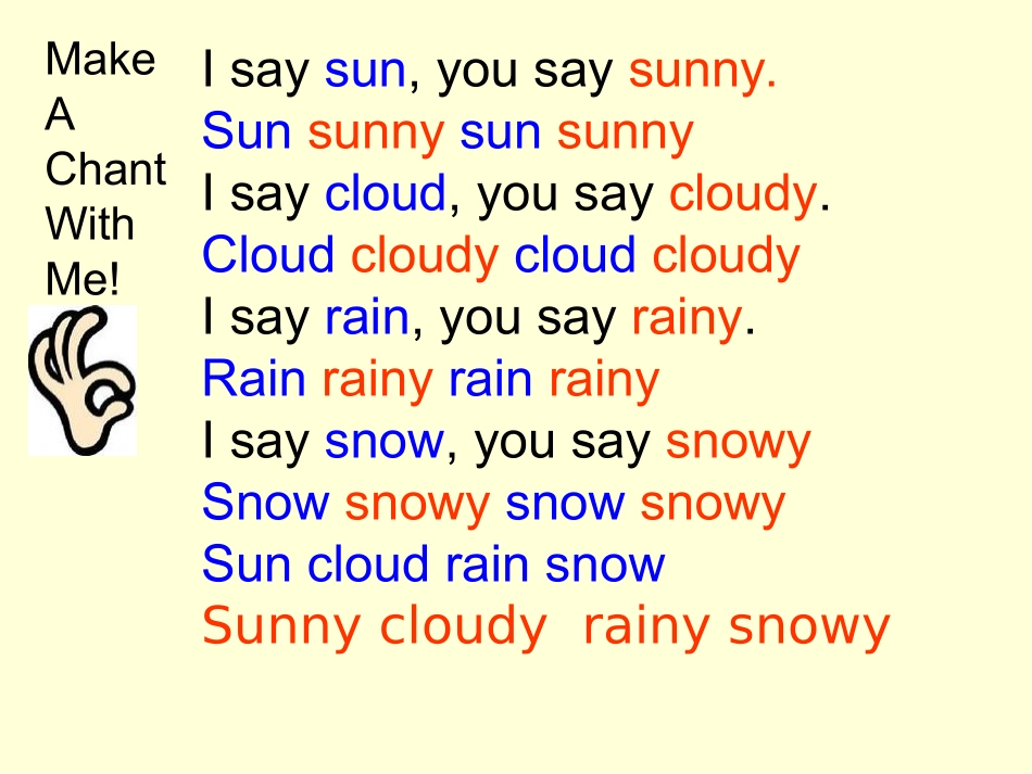 小学英语_天气课件2_第3页