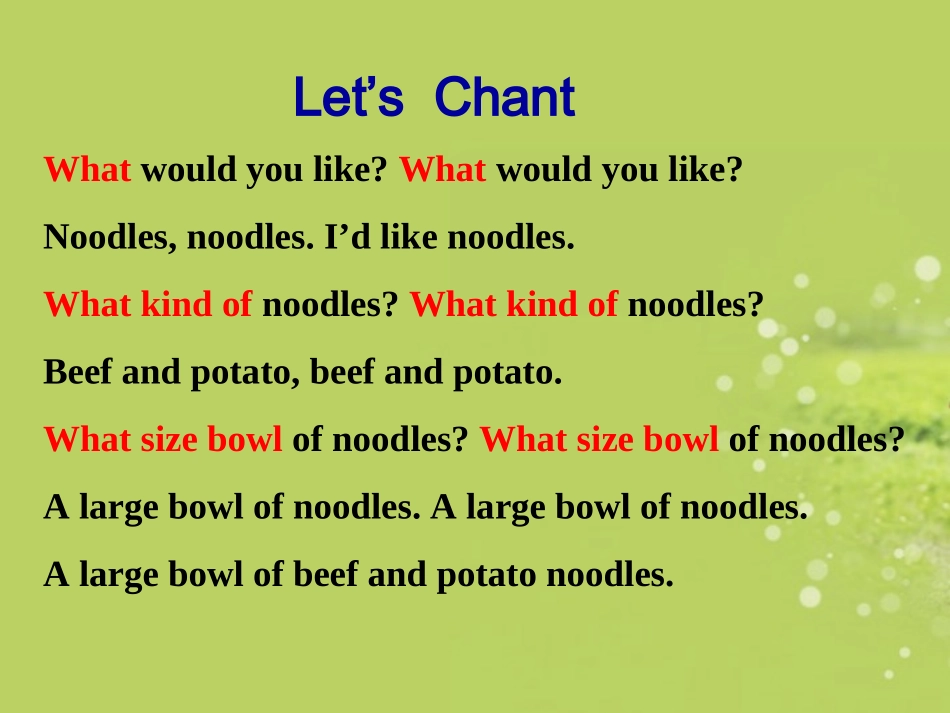 七年级英语下册《Unit10_I’d_like_some_noodles_Section_B》课件_(新版)人教新目标版_第2页
