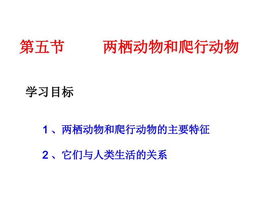 两栖动物和爬行动物_第1页