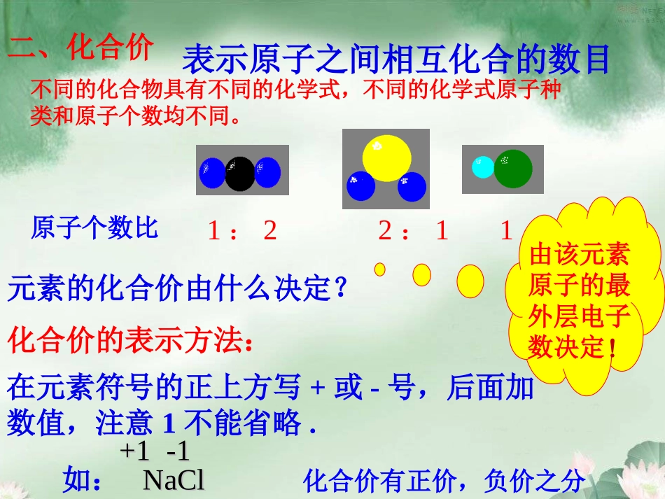 课题4化学式与化合价第2课时_第3页