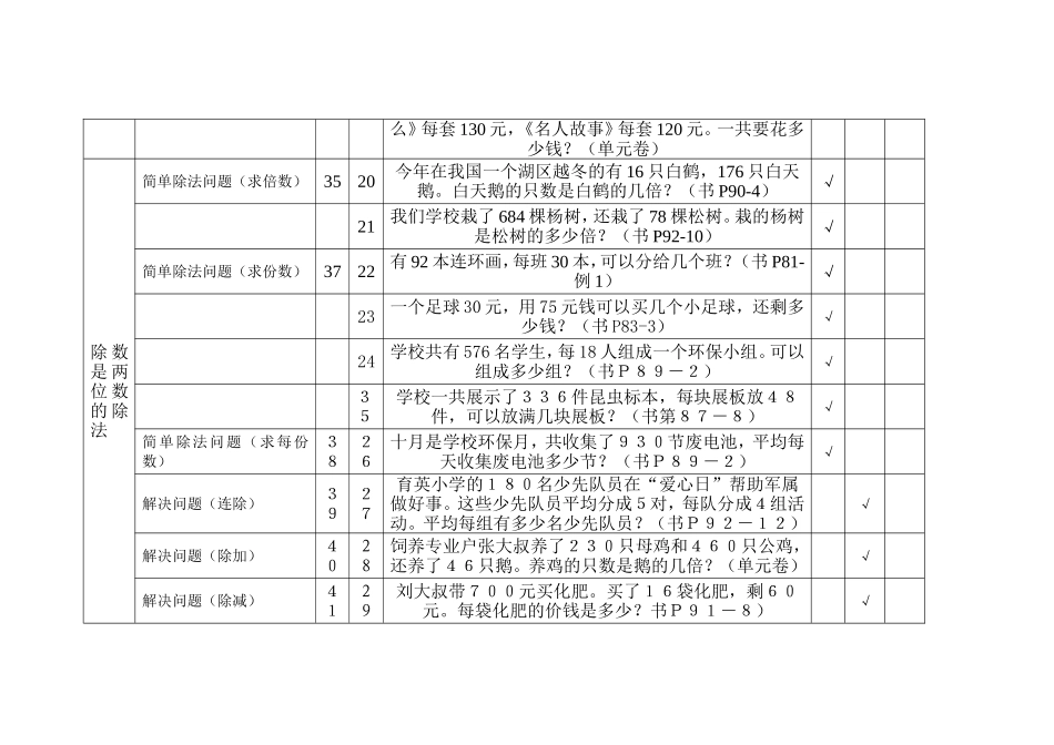 四年级上学期解决问题专项测试题目_第3页