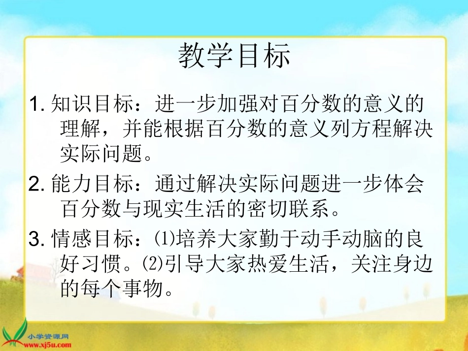北师大版数学六年级上册《百分数应用(三)》课件_第2页