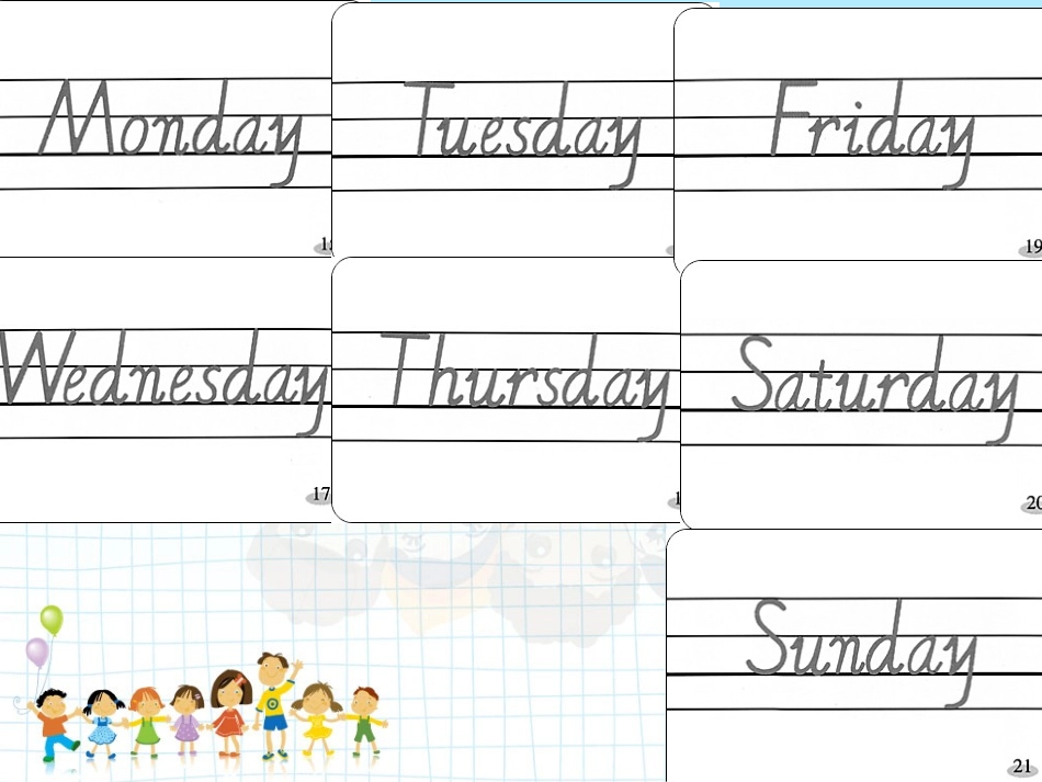 五年级Mydaysoftheweek_第3页