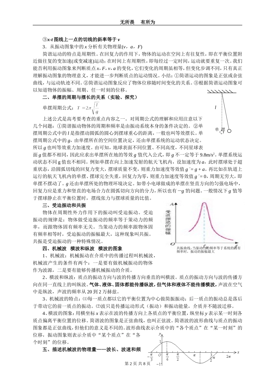 选修3-4知识点整理打印版_第2页