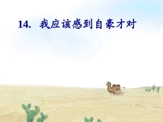 我应该感到自豪才对