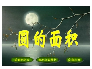 六上圆的面积
