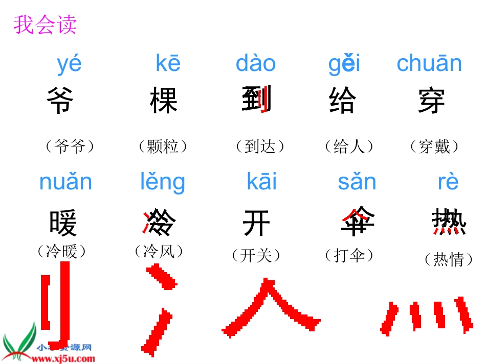 人教新课标一年级语文上册《爷爷和小树4》PPT课件_第3页