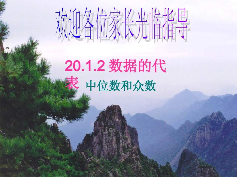 2012中位数和众数_第1页