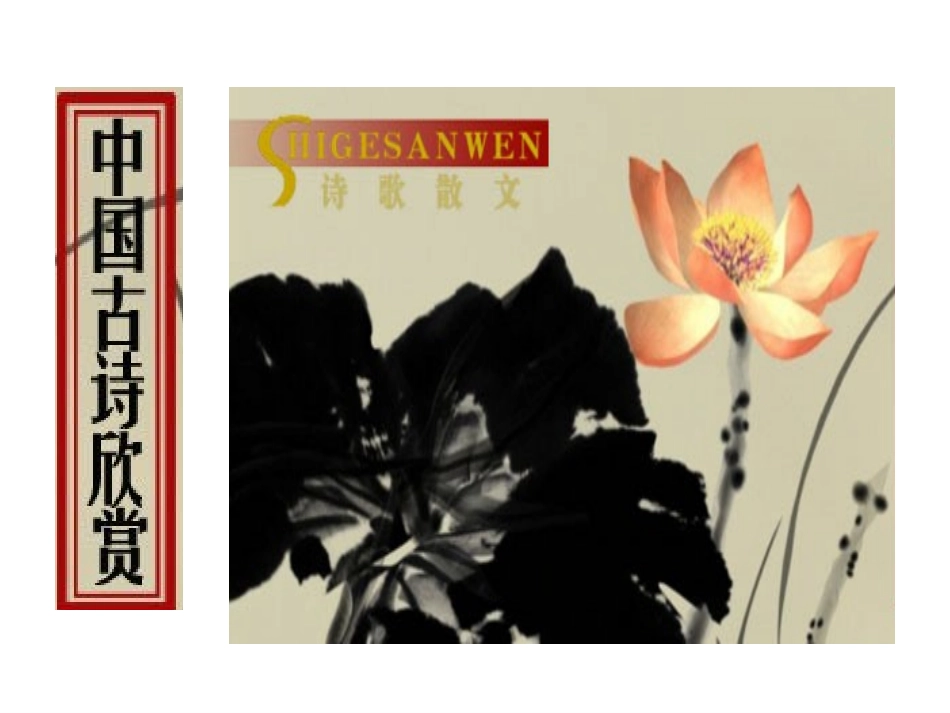 高考诗歌鉴赏专题复习课件之诗词鉴赏切入点（技巧）_第1页