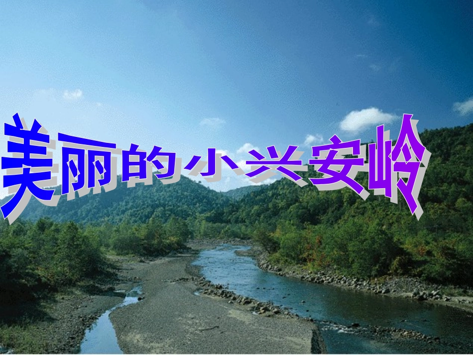 美丽的小兴安岭 (4)_第1页