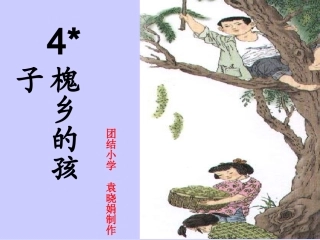 《槐乡的孩子》课件