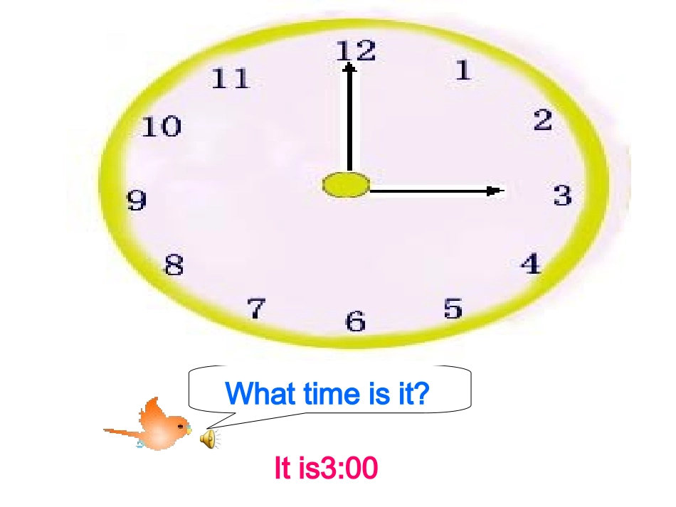 小学四年级英语上册unit2课件+What+time+is+it_第2页