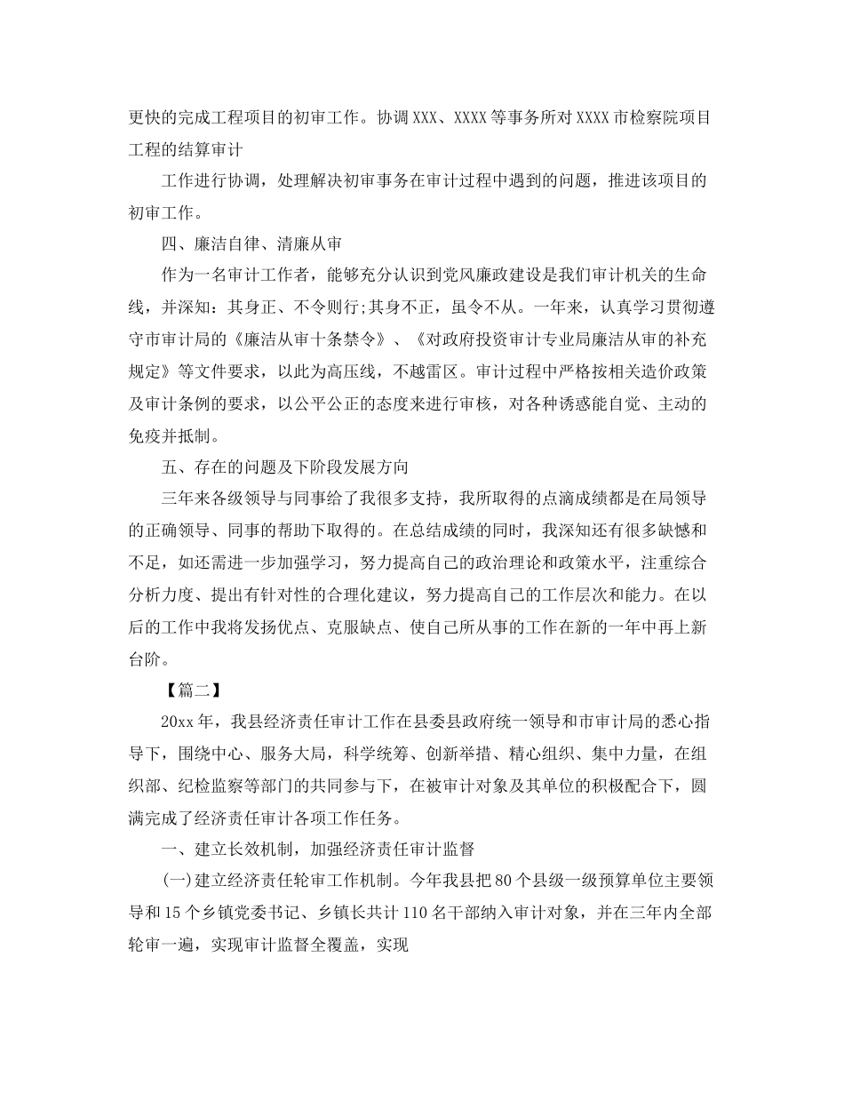 投资审计工作总结范文 _第3页