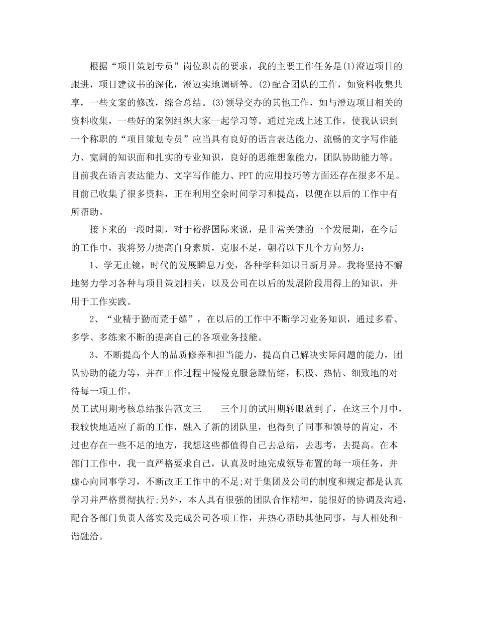 员工试用期考核总结报告 _第3页