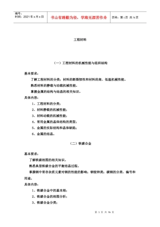 工程材料的机械性能