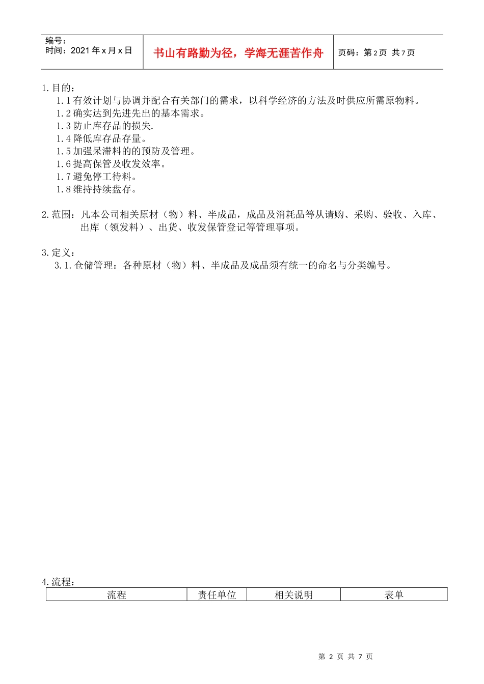 搬运、储存、包装、防护和交付程序_第2页