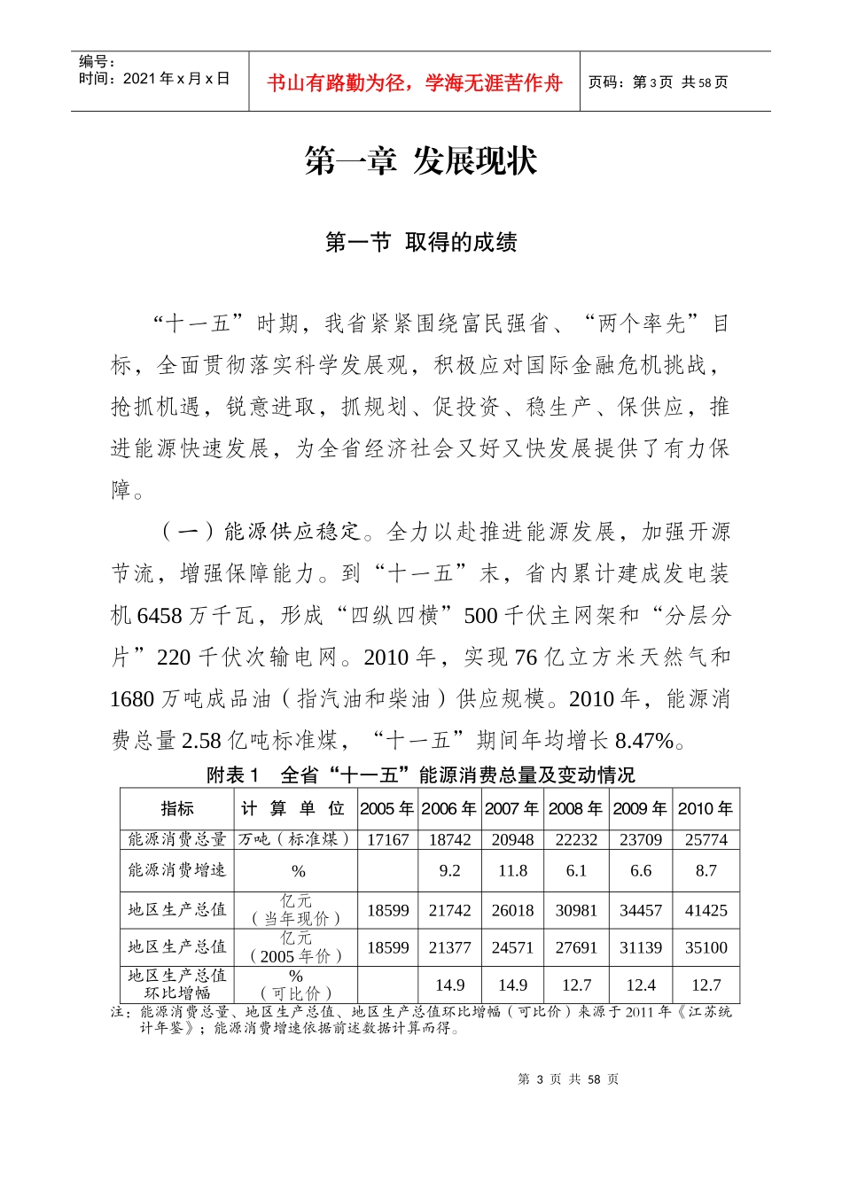 十二五能源发展规划范本_第3页