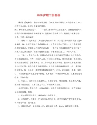 护理工作总结  (2)