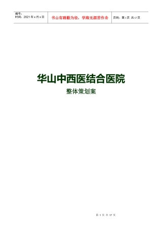 华山中西医整体营销