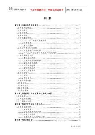 房地产项目申请报告(DOC47页)
