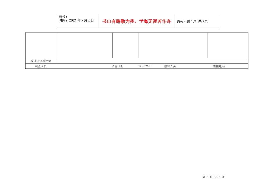 房地产竞争对手调查表模板_第3页