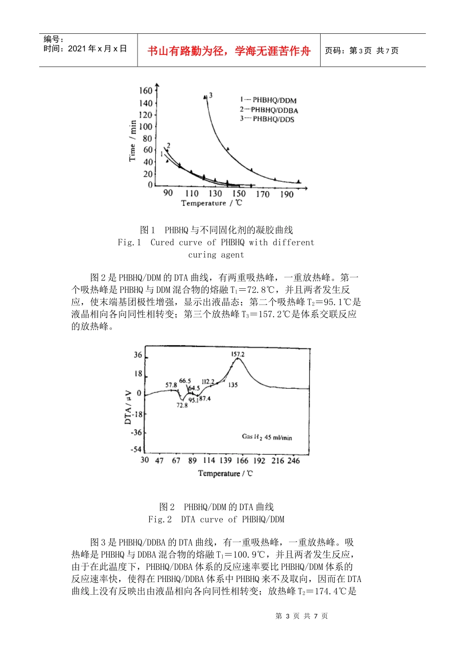 含芳香酯基液晶基元环氧树脂固化体系和固化工艺的研究_第3页