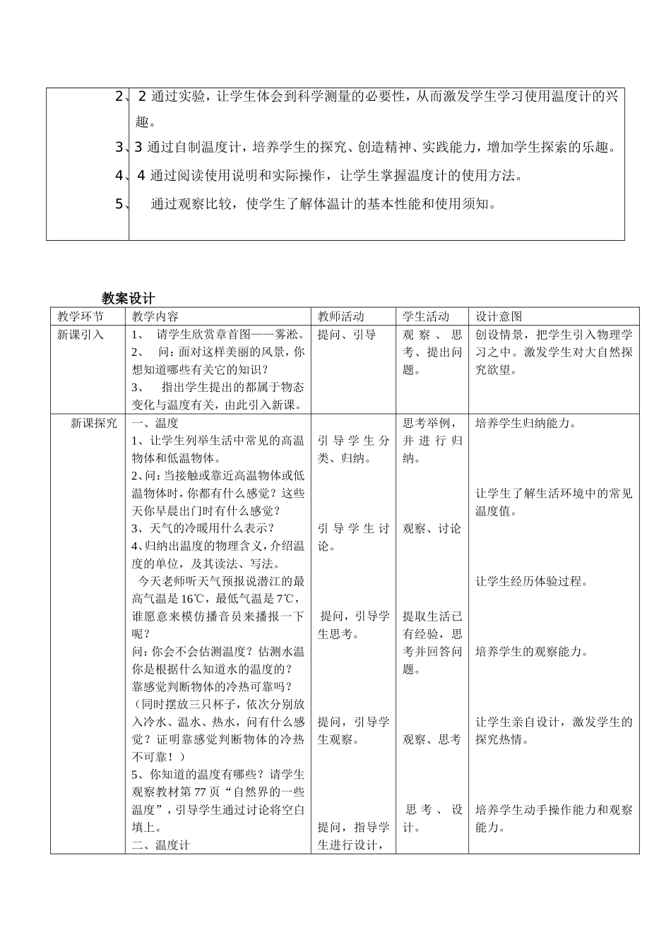 初中物理《温度》教学设计_第2页