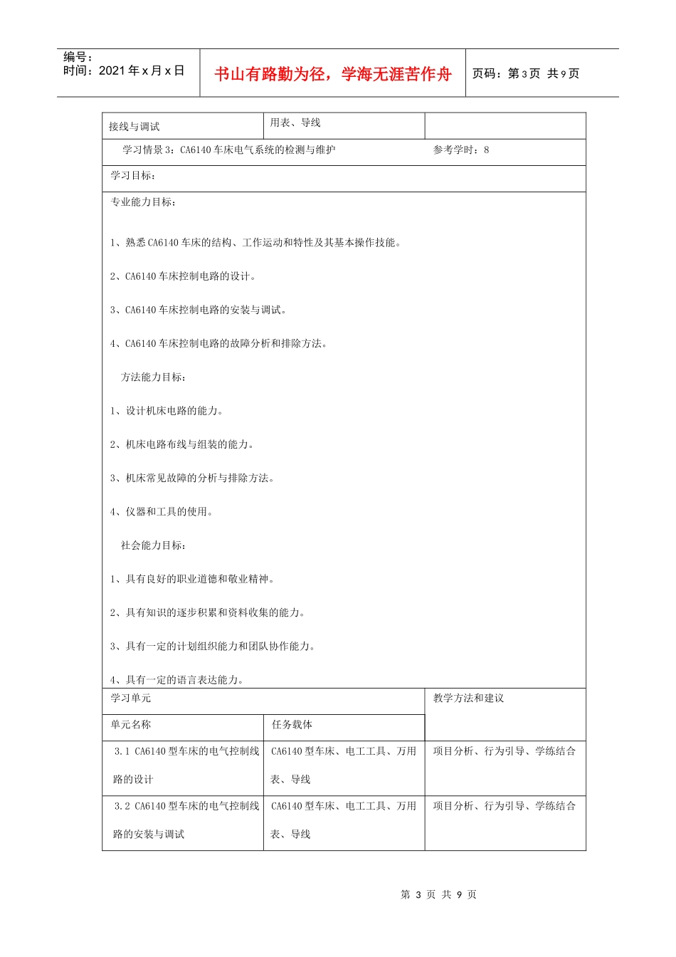 工厂电气控制学习情境_第3页