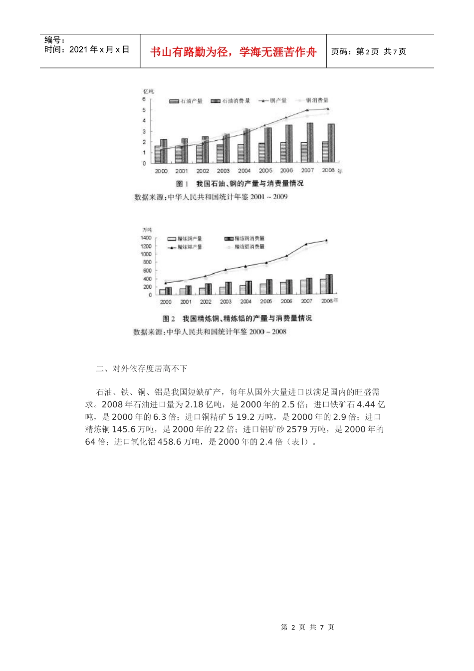 我国重要矿产品供需形势解析_第2页