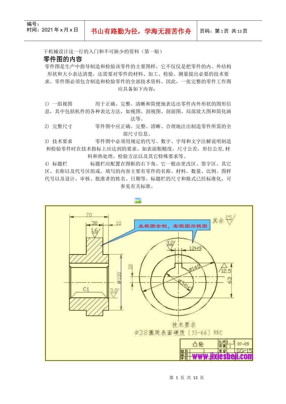 干机械设计这一行的入门和不可缺少的资料(第一贴)_第1页