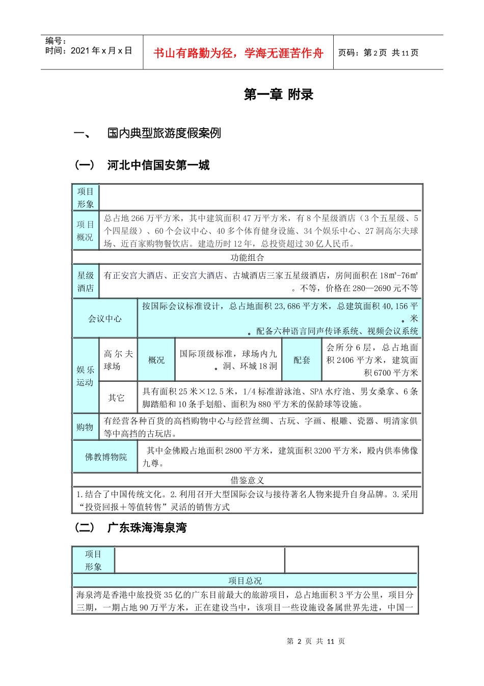国内与国际典型旅游度假案例_第2页