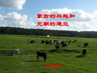 第12课蒙古的兴起和元朝的建立