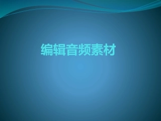 编辑音频素材 (2)