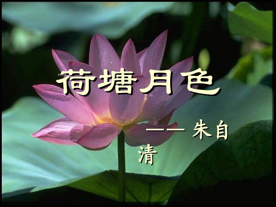 荷塘月色1课件_第1页