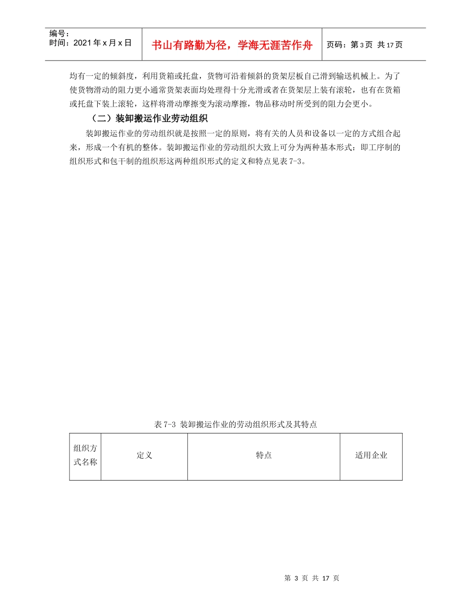 第七章 仓库生产作业组织及管理_第3页