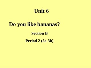 七年级上unit6sectionB课件