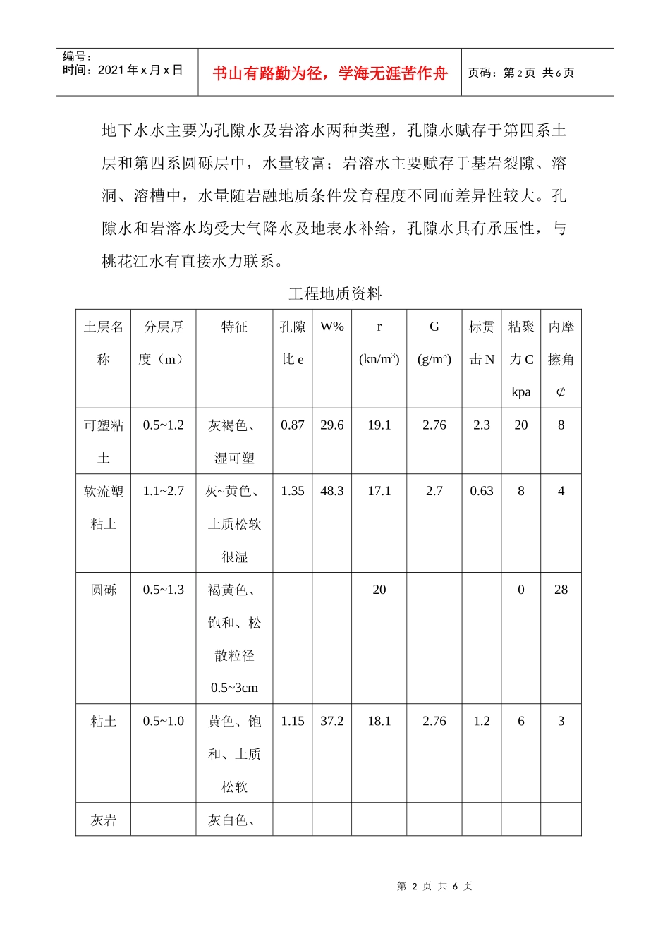 桂林市春天湖船闸基坑三重管高压旋喷防渗帷幕施工技术_第2页