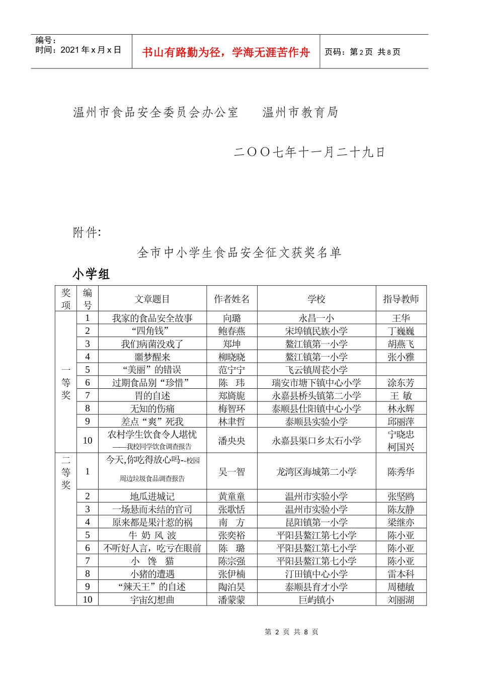 温州市食品安全委员会办公室_第2页