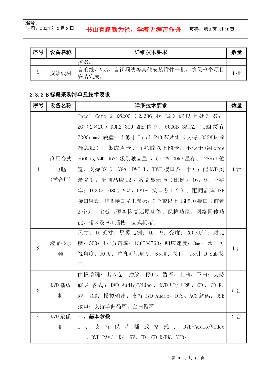 顺德职业技术学院计算机设备采购(SD09115)_第3页