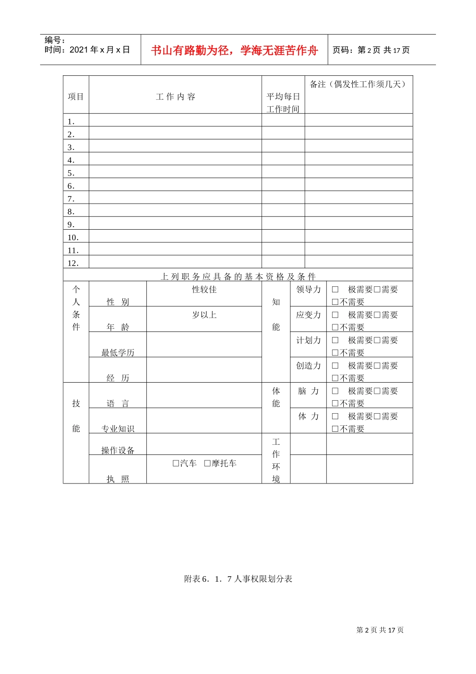 人事作业程序与管理(DOC17页)_第2页