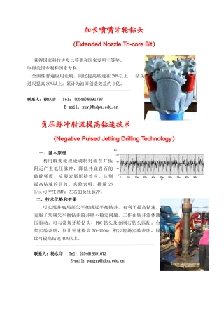 高压水射流技术及其在石油工程中的应用