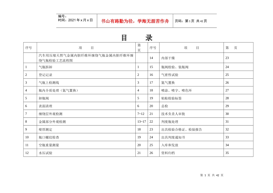 汽车用压缩天然气金属内胆纤维环缠绕气瓶定期检验与评_第1页
