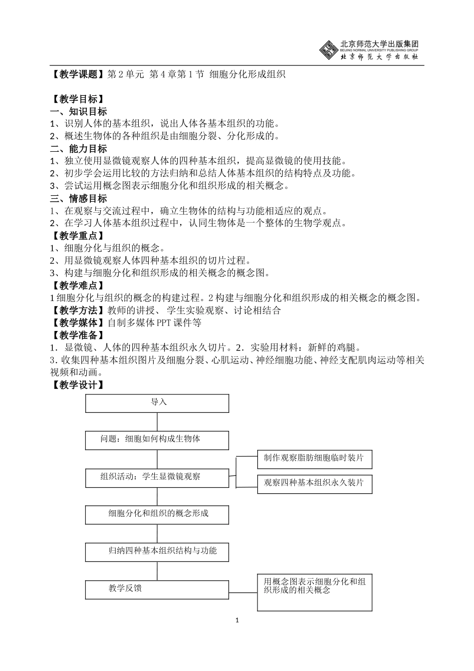 细胞分化形成组织_第1页