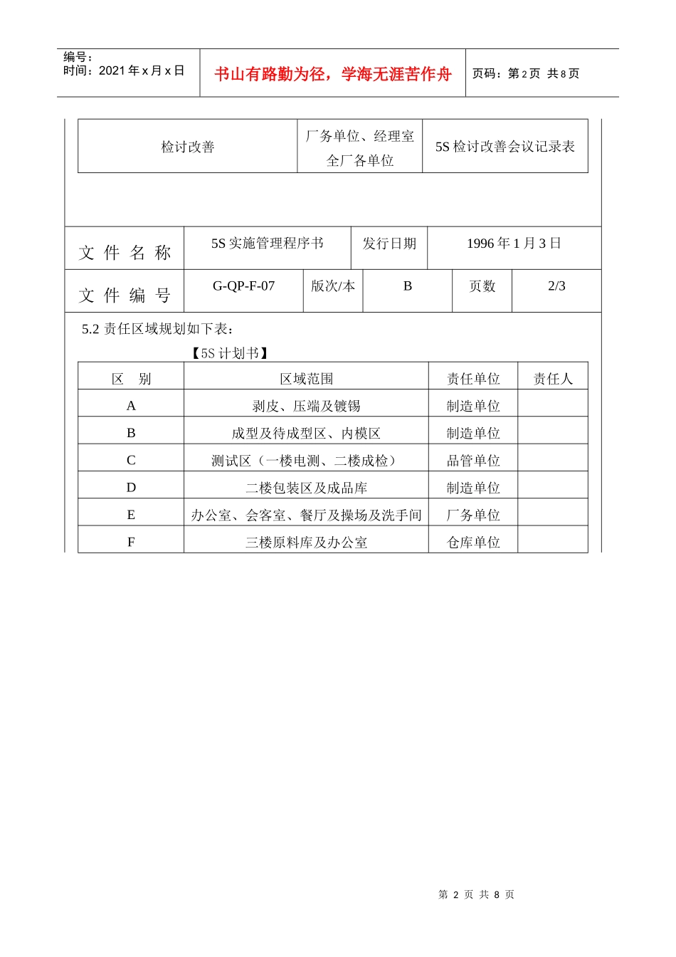 5s实施管理程序书_第2页