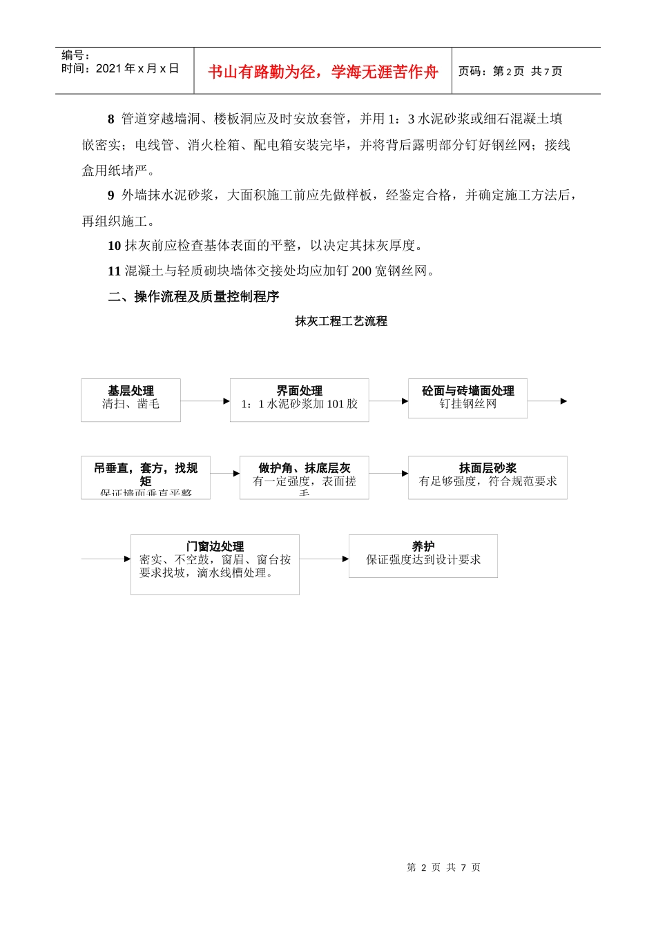 一般抹灰工艺标准_第2页