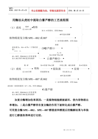 酶提法提取工艺