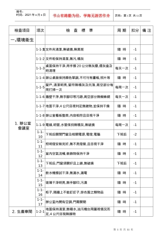 5S竞赛标准书