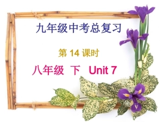 中考总复习--八年级下Unit7