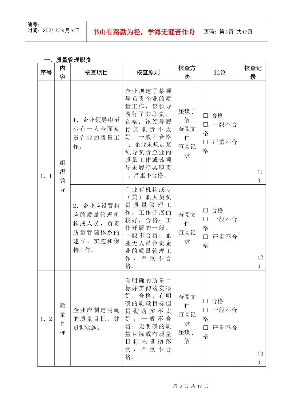 食品生产加工企业必备条件现场核查表(doc 18)_第3页